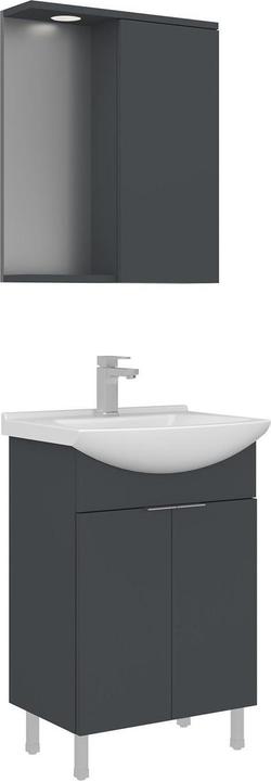 Produktbild Homitis Purus 55 Bathroom Cabinet With Sink & Mirror Set (2 Pieces)