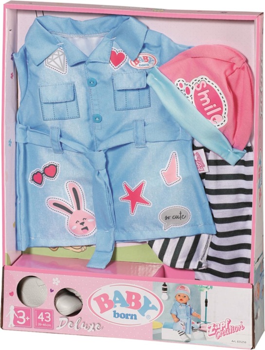Image du produit Zapf Creation Zapf 835258 BABY born Deluxe Robe en jean 43cm