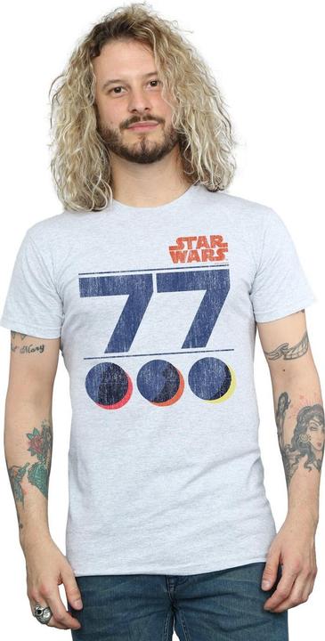 Actual product image Star Wars Mens Retro 77 Death Star T-Shirt (XL)