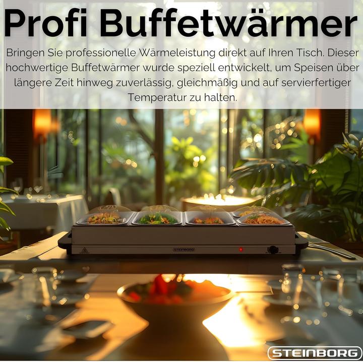 Immagine prodotto Steinborg Buffetwärmer mit 5 Speisebehältern