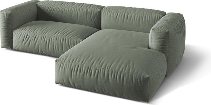 Image du produit Micadoni Canapé D'Angle Droit Modulaire, "Martina", 2 Places, 283x176x75 Fabriqué en Europe (Canapé modulaire, Canapé d'angle)