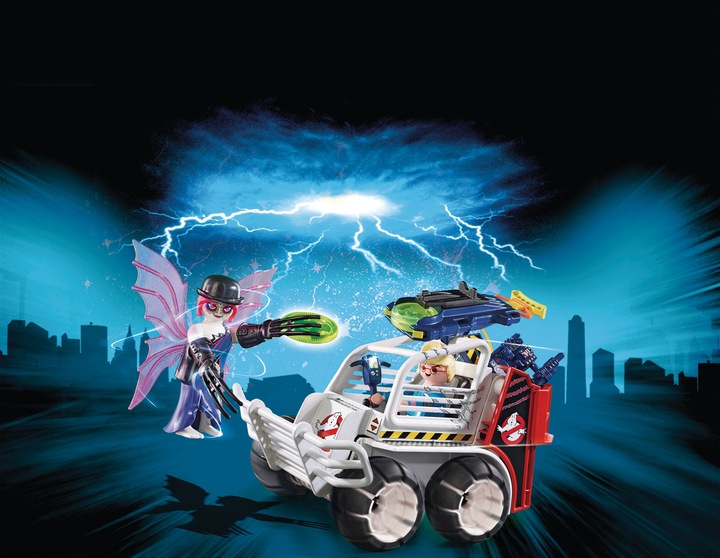 Produktbild Playmobil Spengler mit Käfigfahrzeug (9386, Playmobil Ghostbusters)