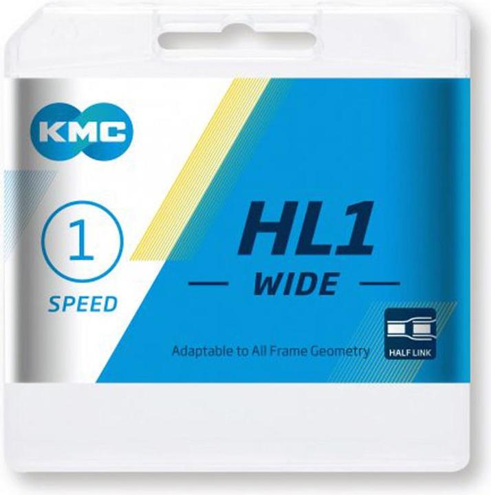 Actual product image KMC HL1 Wide chain - 1-speed - silver (1-speed)