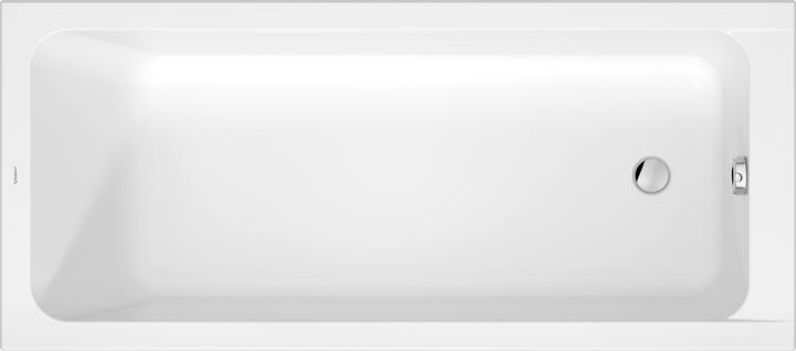 Duravit Baignoires D-Code, 1750x750mm, rectangulaire, à encastrer, 253 litres, 1 pente de dossier (253 l, 170 cm, 75 cm)