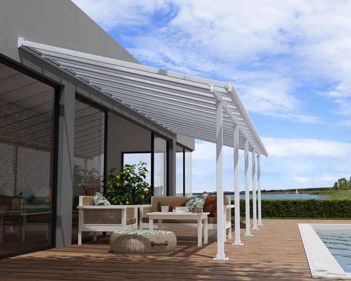 Actual product image Palram CanopiaOlympia 3x9.71 patio roof 980 x 295 cm white