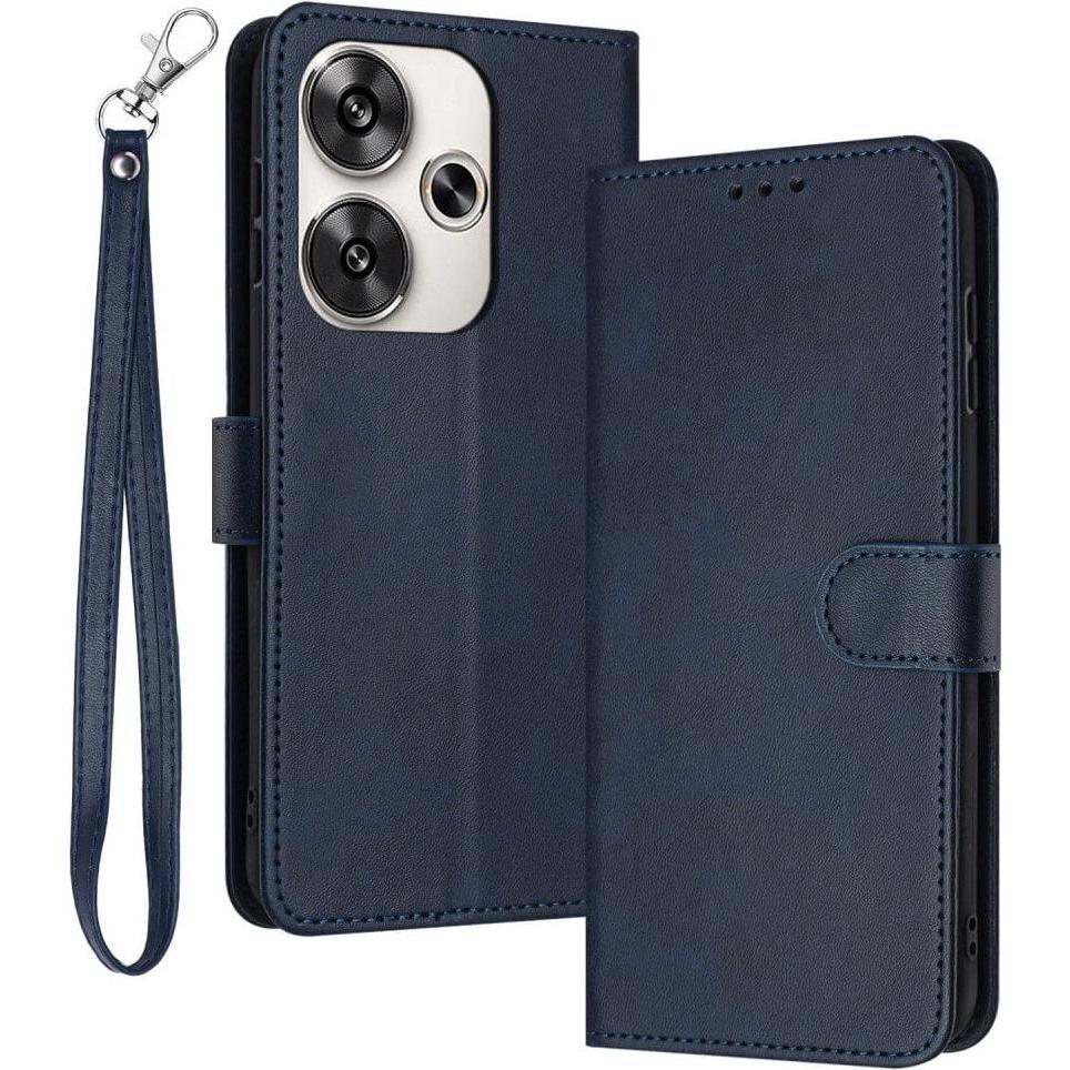 Thumbnail - Cover-Discount Xiaomi Poco F6 - Premium Handyhülle Etui (Xiaomi Poco F6), Smartphone Hülle, Blau