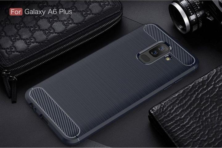 Produktbild König Design Handyhülle für Samsung Galaxy A6 Plus (2018) Schutzcase Backcover Bumper Blau (Nokia X6 2018)