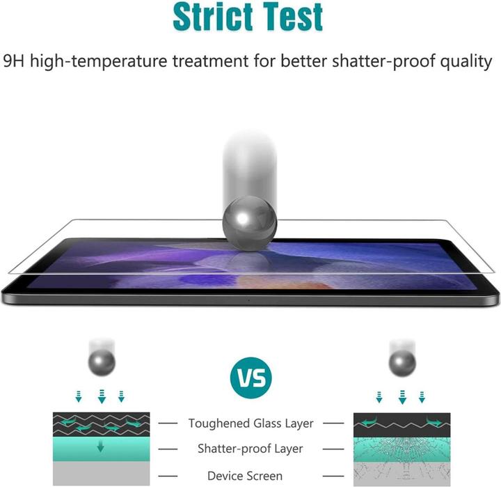 Produktbild Lobwerk 2in1 Set für Samsung Galaxy Tab A8 SM-X200 X205 10.5 Zoll Tablet mit Schutzhülle + Schutzglas mit Au (Samsung Galaxy Tab A8)