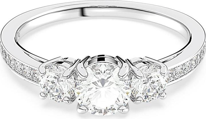 Immagine prodotto Swarovski Anello Trilogy Misto Tagli Rotondi Bianco (55)