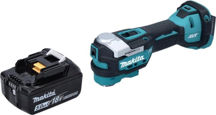 Actual product image Makita DTM 52 T1 cordless multifunction tool 18 V Starlock Max Brushless + 1x rechargeable battery 5.0 Ah
