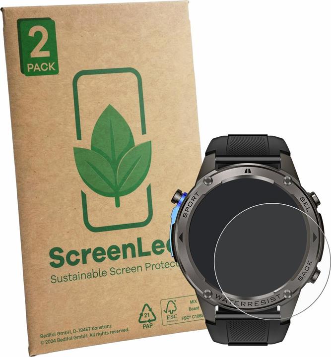 Produktbild ScreenLeaf Schutzfolie für Kardena Care GPS nachhaltiger Displayschutz Display Schutz Folie Klar Transparent