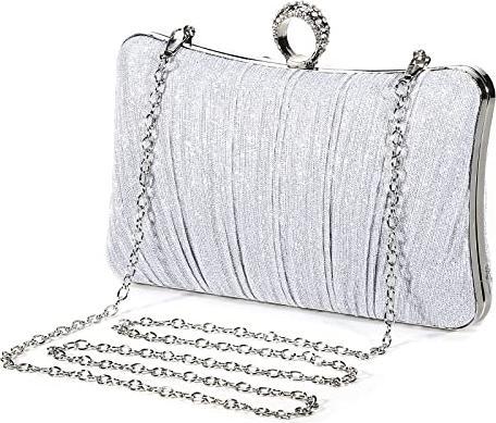 Produktbild Only-Bags.Store Kupplung Pailletten Handtasche Strass Abendtasche mit Kette Glänzende Brauttasche Elegante