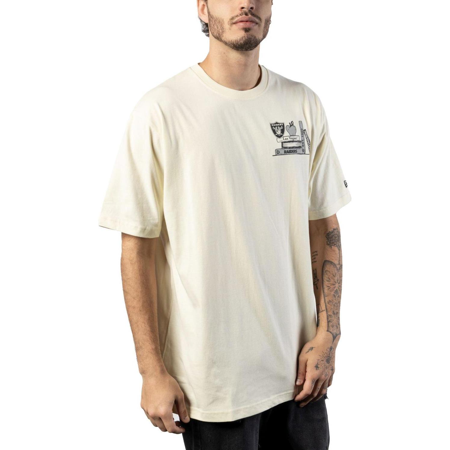 New Era, Herren, Shirt, Oversized Shirt - BOOK CLUB Las Vegas Raiders - XXL, Schwarz, (XXL)