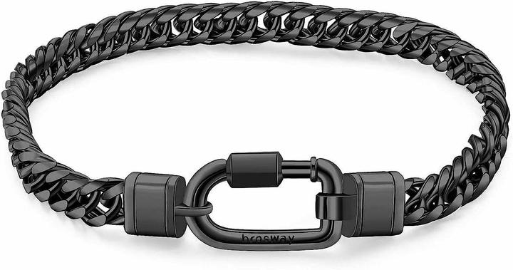 Immagine prodotto Brosway - Decent black Naxos BNX21 chain bracelet - Length: 22 cm (22 cm)
