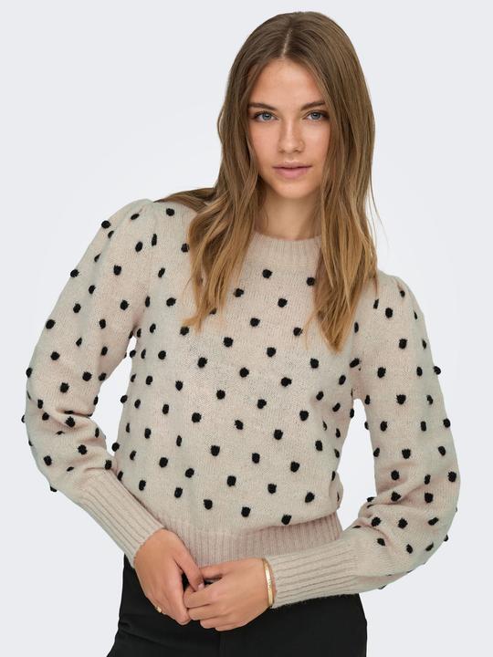 Produktbild JdY Normal geschnitten Hoch geschlossen Lange Bündchen Puffärmel Pullover Strickpullover (XXL)