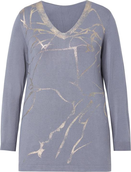 Actual product image Miamoda Sweater with metallic marble pattern (46, 48)