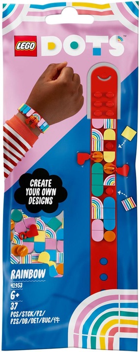 Produktbild LEGO Regenbogen Armband mit Anhängern (41953, LEGO Dots)