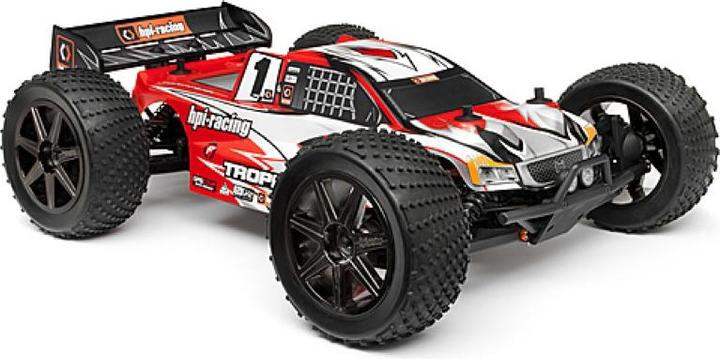 Produktbild HPI Clear Trophy Truggy Flux Bodyshell w/Window Masks and Decals