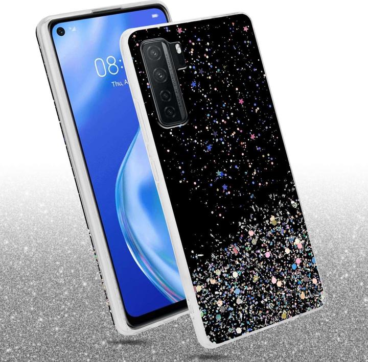 Actual product image Cadorabo Bumper Case for Huawei P40 LITE 5G / NOVA 7 SE TPU funkelnder Glitter (Huawei Nova 7 SE, Huawei P40 Lite 5G)