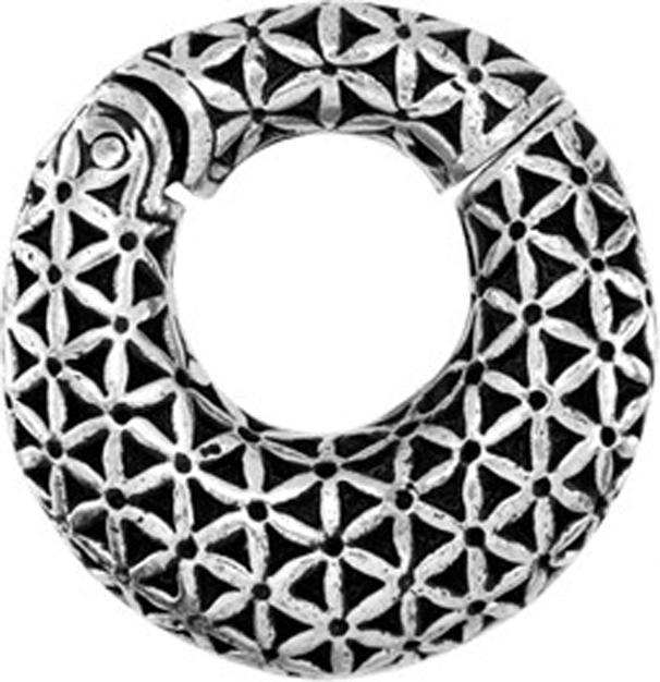 Produktbild Star Piercing Ohrgewicht klappbar silber Blumen (Messing)