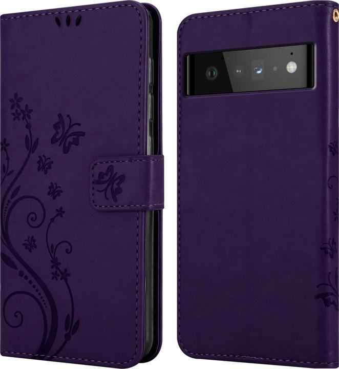 Actual product image Cadorabo Flower Book cover (Google Pixel 6 Pro)