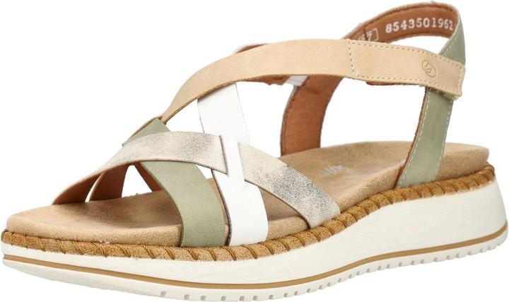 Salvia Offwhite Shell Tan, Verde/beige