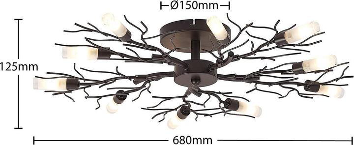 Produktbild Lindby Bigna Deckenleuchte, zehnflammig (G9)