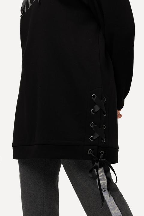 Produktbild Ulla Popken Longsweater, Colorblocking, Kapuze, Schnürung, Langarm (42, 44)