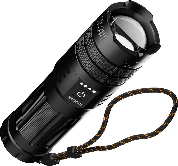 Immagine prodotto Xtorm mit Powerbank 10.500mAh, 1x USB-C PD 20W, 1x USB-A 18W Flashlight Powerbank Black (10500 mAh, 20 W, 20 Wh)