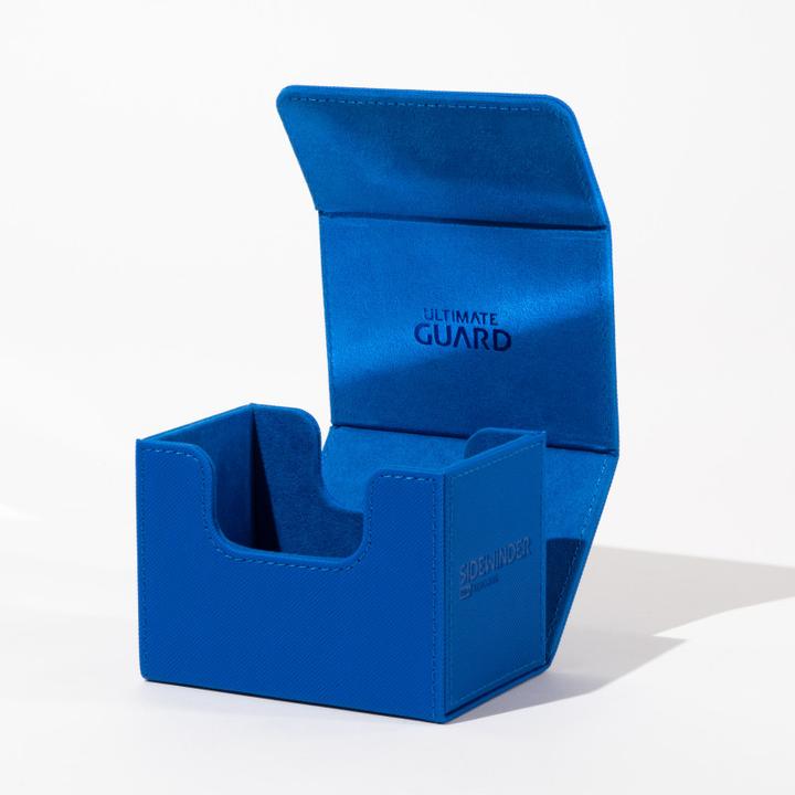 Actual product image Ultimate Guard Card Box XenoSkin Sidewinder Monocolor 80+ Blue