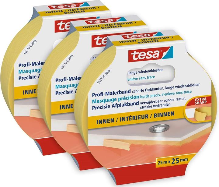 Immagine prodotto tesa 3x nastro da pittore professionale (25 mm)