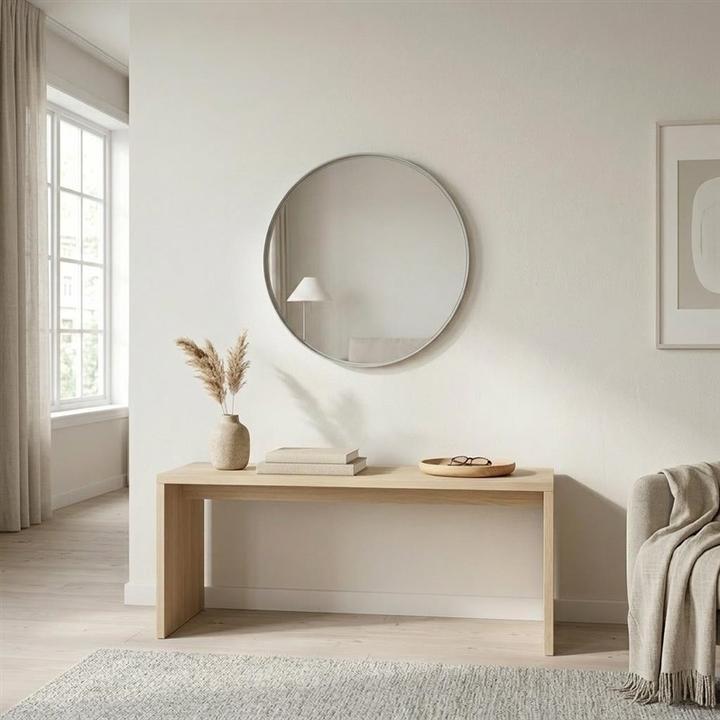 Image du produit Domoletti Mirror Round 60 cm Frame Mdf White (60 cm)