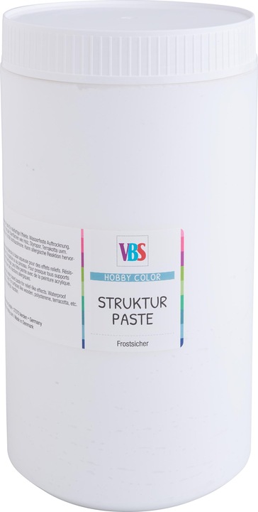 Produktbild VBS Acryl Strukturpaste "Grobe Körnung" (Weiss, 1100 ml)