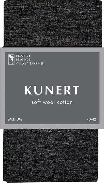 Kunert Soft Wool Cotton Leggings, colour 405 anthracite mel., size 42-44 (42 - 44)