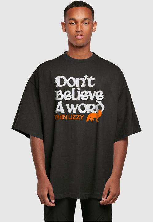 Actual product image Merchcode Thin Lizzy - Dont Believe A Word Fox Huge Tee - 160171 (XXL)
