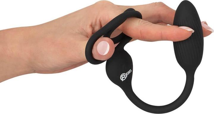 Actual product image Rebel Cock and Ball Ring with a RC Butt Plug (4.30 cm)
