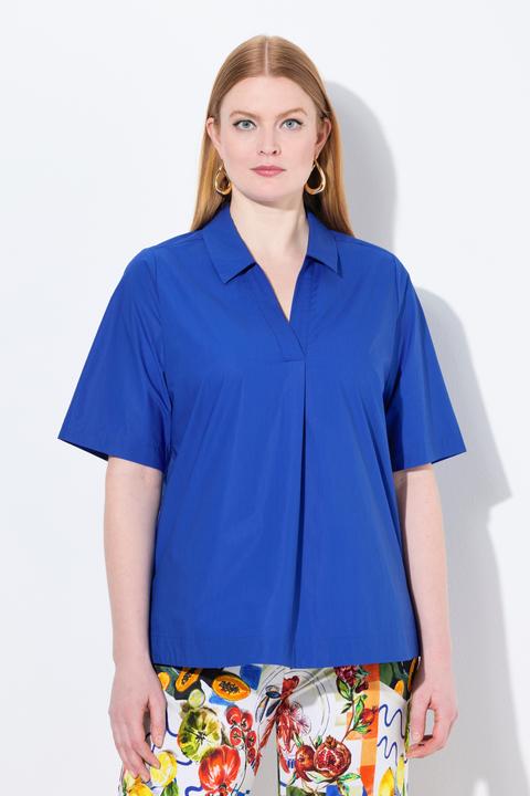 Actual product image Ulla Popken Polo Collar Short Sleeve Blouse (54)