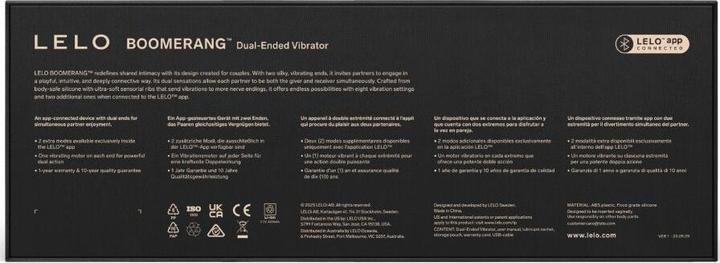 Productafbeelding LELO - Boomerang Doppelender Vibrator Kirsch