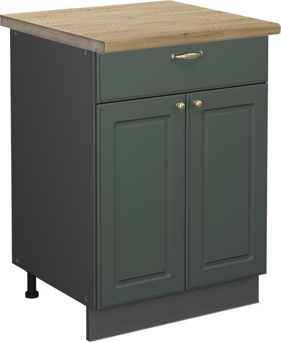 Anthrazit, Grün-Gold Landhaus