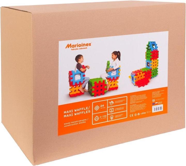 Produktbild Marioinex Maxi Waffle 24 Stück Bausteine