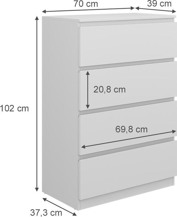 Produktbild Vicco Calisto (70 x 39 x 102 cm)