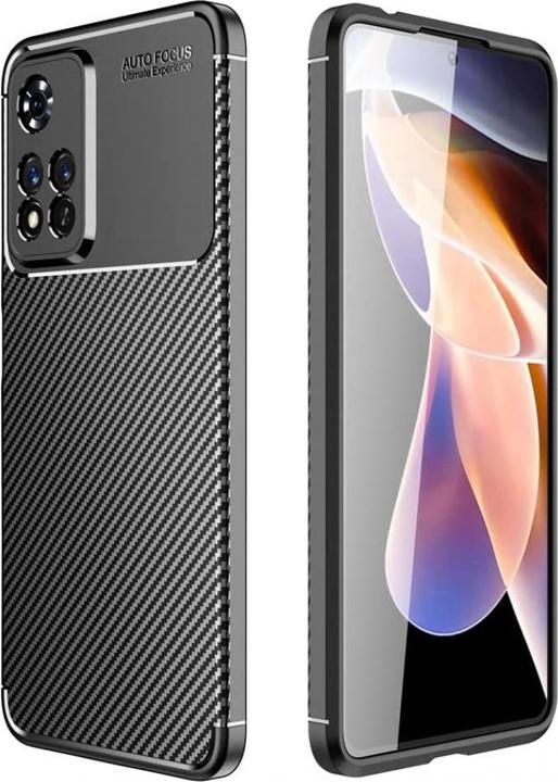 Produktbild Screenguard Xiaomi Redmi Note 11 Pro+ 5G Hülle Carbon Design TPU Case (Xiaomi Redmi Note 11 Pro+ 5G)