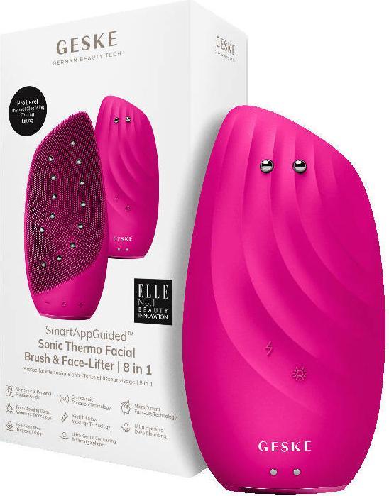 Produktbild Konjac Sponge Soniczna szczoteczka termiczna & lifting do twarzy 8w1 Geske z Aplikacją (magenta)