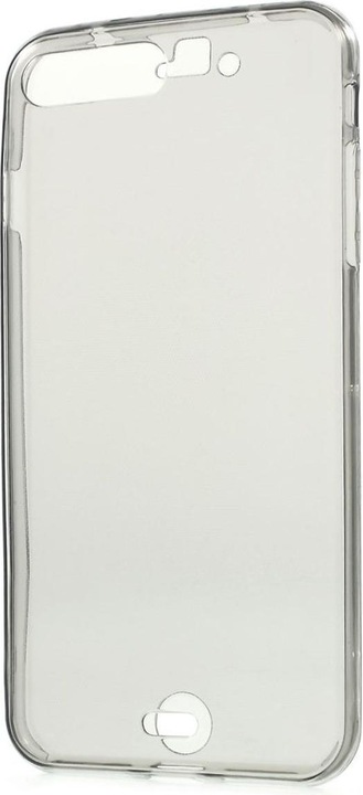 Produktbild König Design Apple iPhone 8 Plus Full Body 360 Silikon Schutzhülle Handyhülle Case Hülle Grau (Apple iPhone 8 Plus)