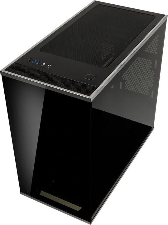 Actual product image Silverstone SST-LD01B Lucid Micro ATX Tower, TG (Mini-ITX, Mini-DTX)