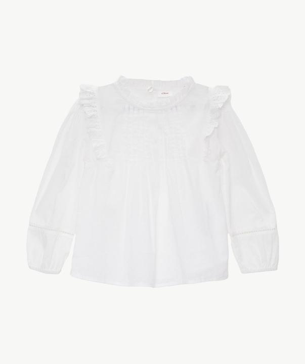 Image du produit S.Oliver Bluse Bluse mit Lochstickerei und Rüschen (140)