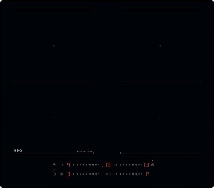 Produktbild AEG PIANO TO64IM0BIB () (58 cm, Glaskeramik Kochfeld, Induktionskochfeld)