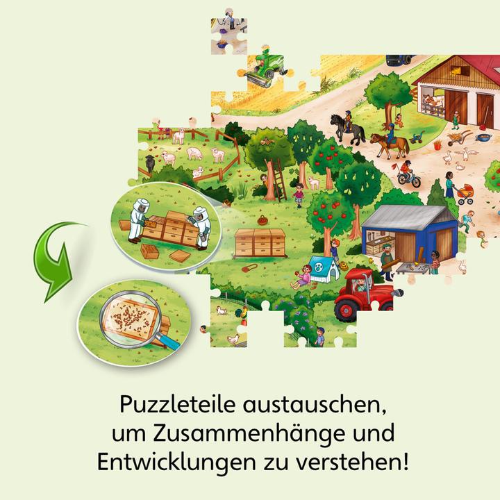 Actual product image Kosmos Knowledge puzzle What is What Junior - Discover the farm (54 pieces)