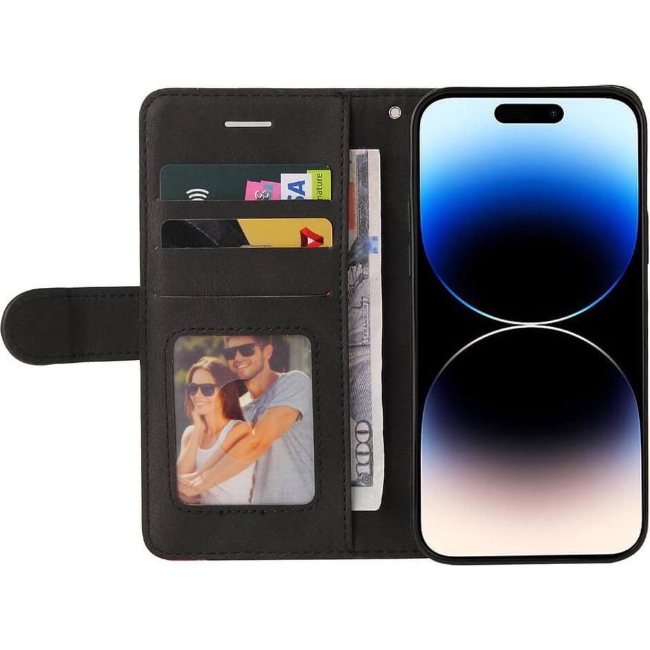 Thumbnail - Cover-Discount iPhone 15 Pro - Dual-color Etui Hülle schwarz (Apple iPhone 15 Pro), Smartphone Hülle, Schwarz