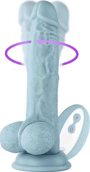 Productafbeelding Femme Funn Realistische Levensechte 8,2" Silicone Vibrator Vrouwelijk Speelgoed - Blauwe Draadloze Turbo